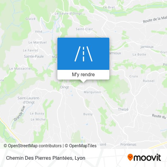 Chemin Des Pierres Plantées plan