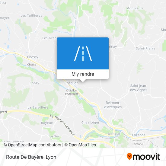 Route De Bayère plan