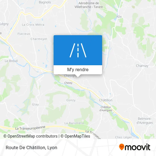 Route De Châtillon plan