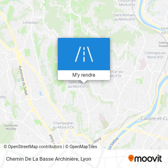 Chemin De La Basse Archinière plan