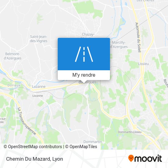 Chemin Du Mazard plan