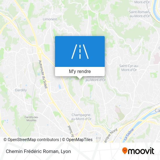 Chemin Frédéric Roman plan