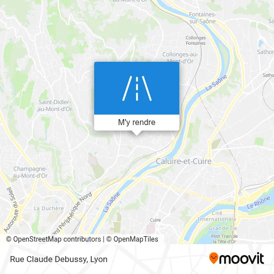 Rue Claude Debussy plan