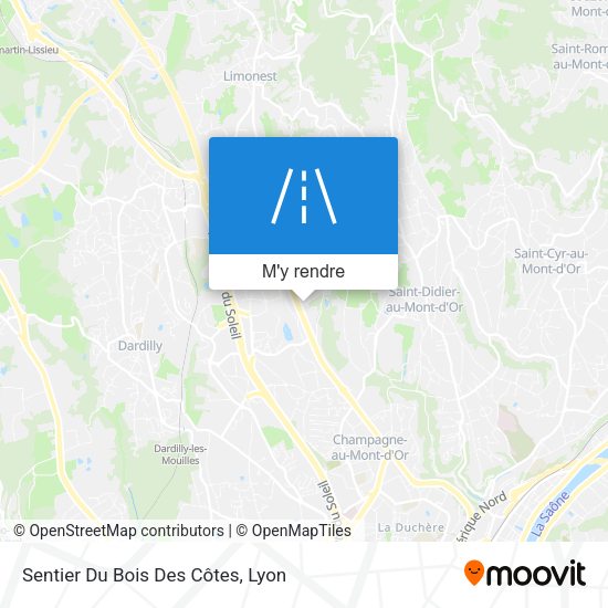 Sentier Du Bois Des Côtes plan