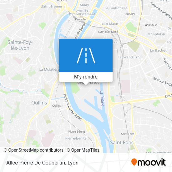 Allée Pierre De Coubertin plan