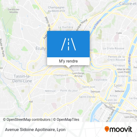 Avenue Sidoine Apollinaire plan
