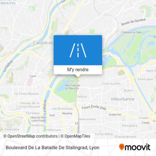 Boulevard De La Bataille De Stalingrad plan
