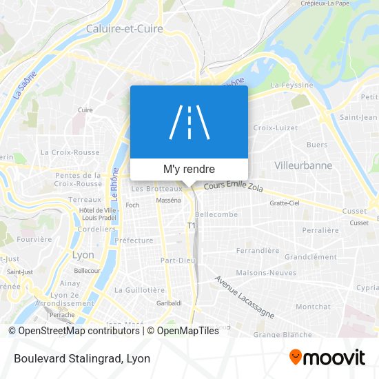 Boulevard Stalingrad plan