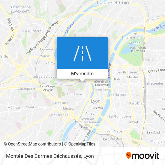 Montée Des Carmes Déchaussés plan