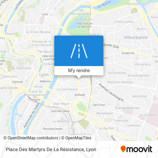 Place Des Martyrs De La Résistance plan