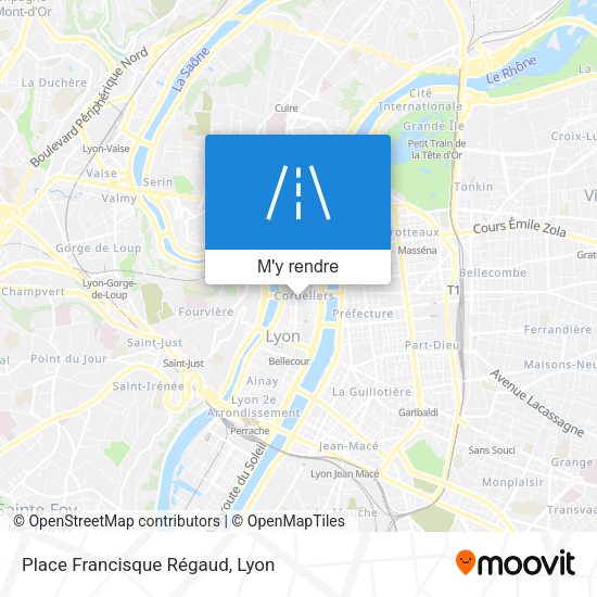 Place Francisque Régaud plan