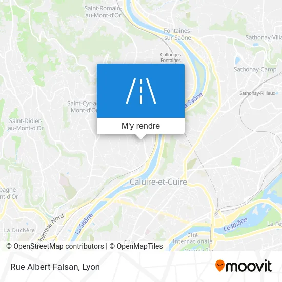 Rue Albert Falsan plan