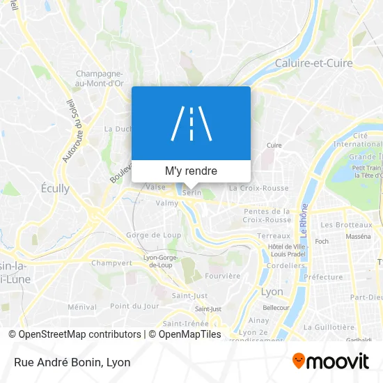Rue André Bonin plan