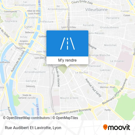 Rue Audibert Et Lavirotte plan