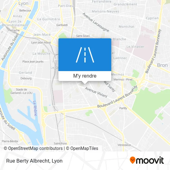 Rue Berty Albrecht plan