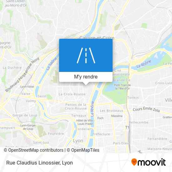 Rue Claudius Linossier plan