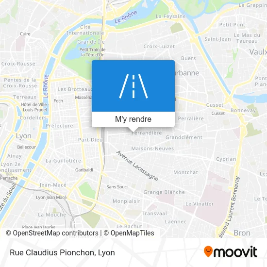 Rue Claudius Pionchon plan