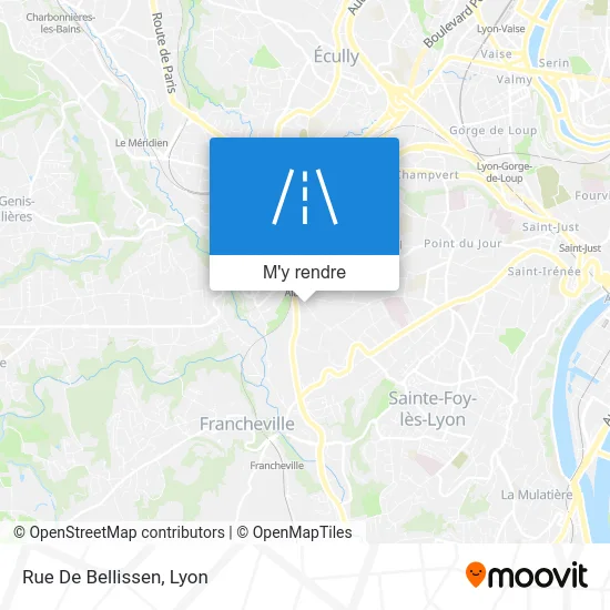 Rue De Bellissen plan