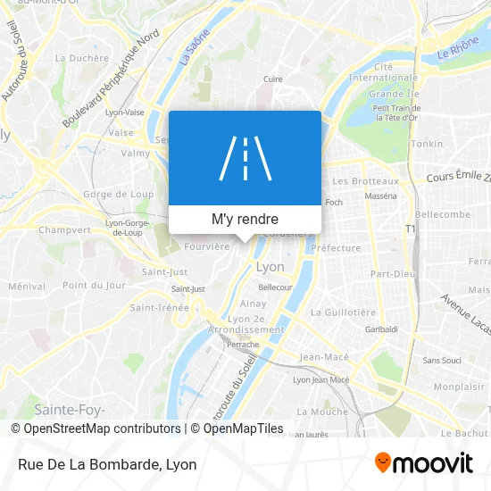 Rue De La Bombarde plan