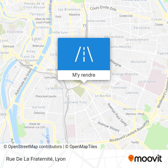 Rue De La Fraternité plan