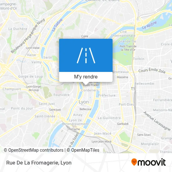 Rue De La Fromagerie plan