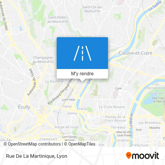 Rue De La Martinique plan