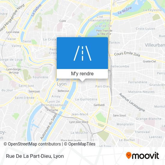 Rue De La Part-Dieu plan