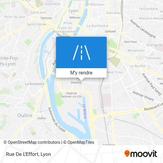 Rue De L'Effort plan