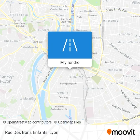 Rue Des Bons Enfants plan