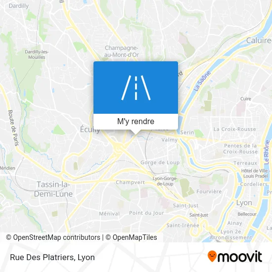 Rue Des Platriers plan