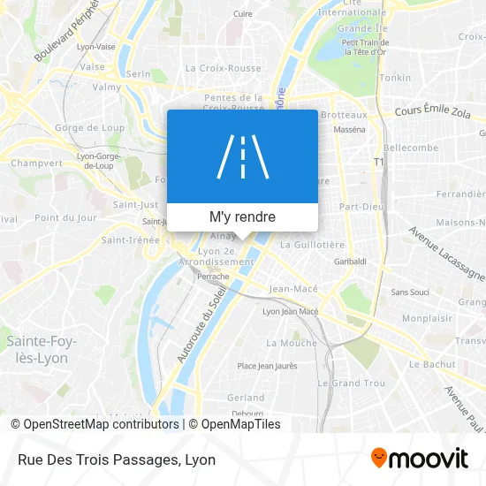 Rue Des Trois Passages plan