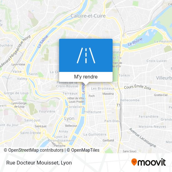 Rue Docteur Mouisset plan