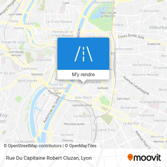 Rue Du Capitaine Robert Cluzan plan