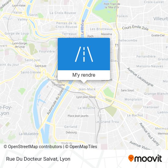 Rue Du Docteur Salvat plan