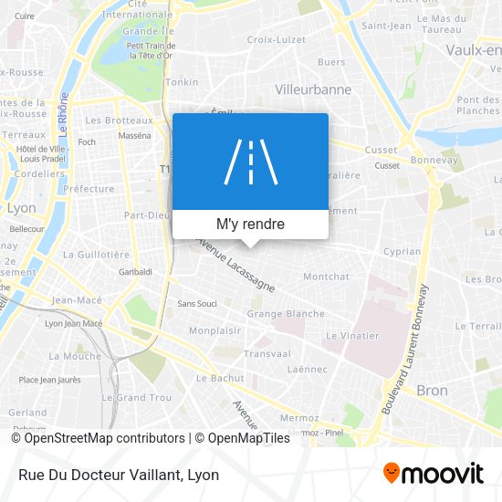 Rue Du Docteur Vaillant plan