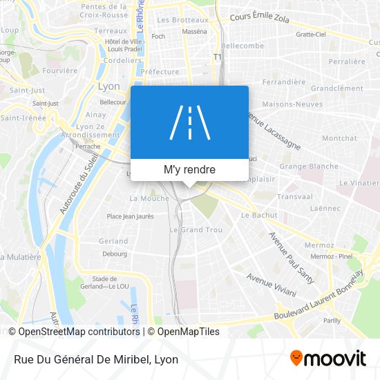 Rue Du Général De Miribel plan