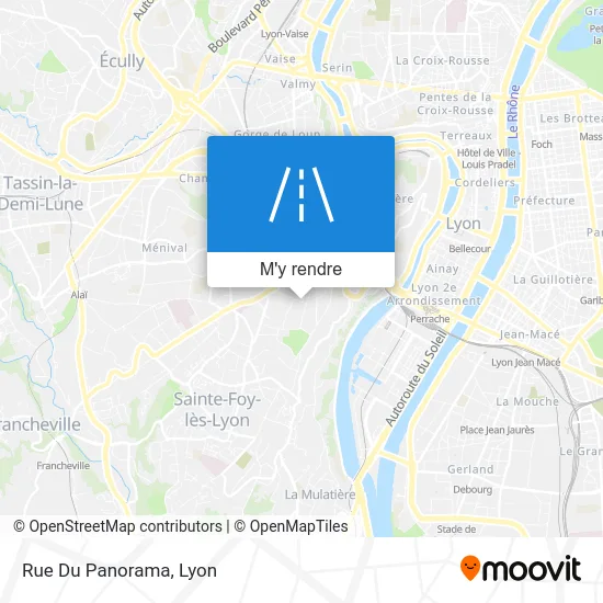 Rue Du Panorama plan