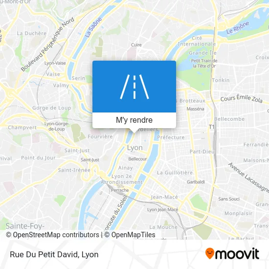 Rue Du Petit David plan