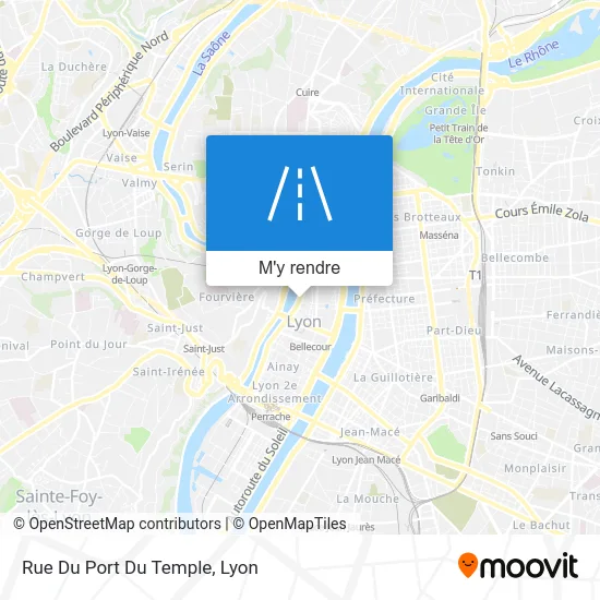 Rue Du Port Du Temple plan