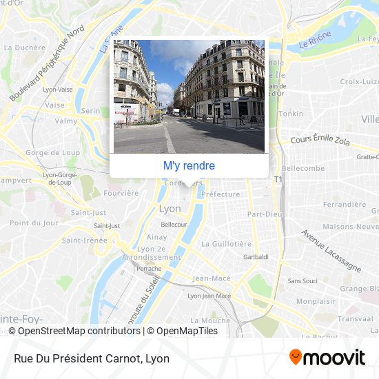 Rue Du Président Carnot plan