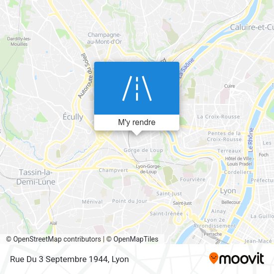Rue Du 3 Septembre 1944 plan