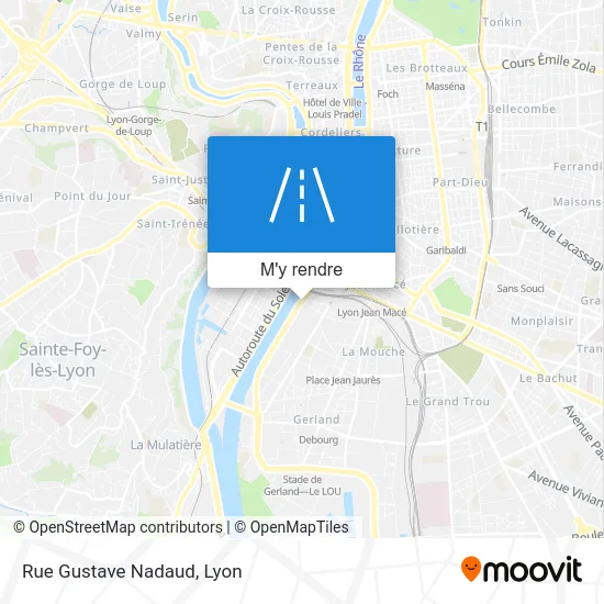 Rue Gustave Nadaud plan