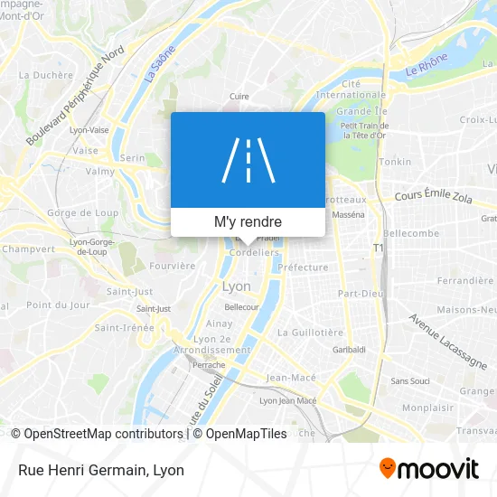 Rue Henri Germain plan