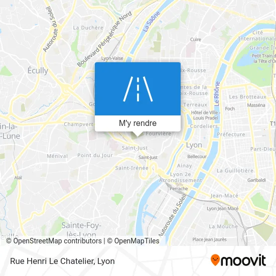 Rue Henri Le Chatelier plan