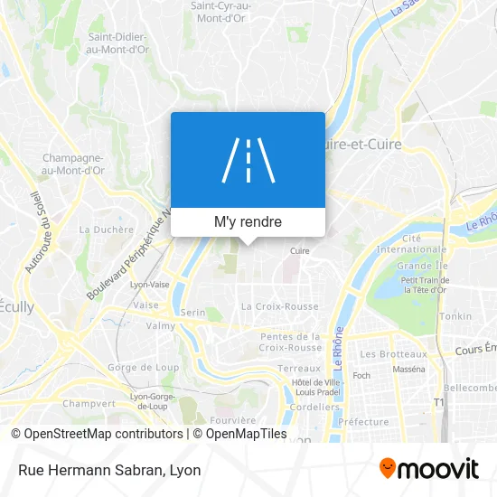 Rue Hermann Sabran plan