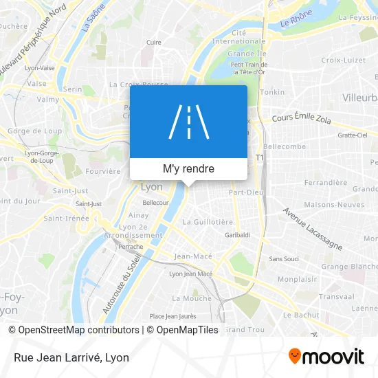 Rue Jean Larrivé plan