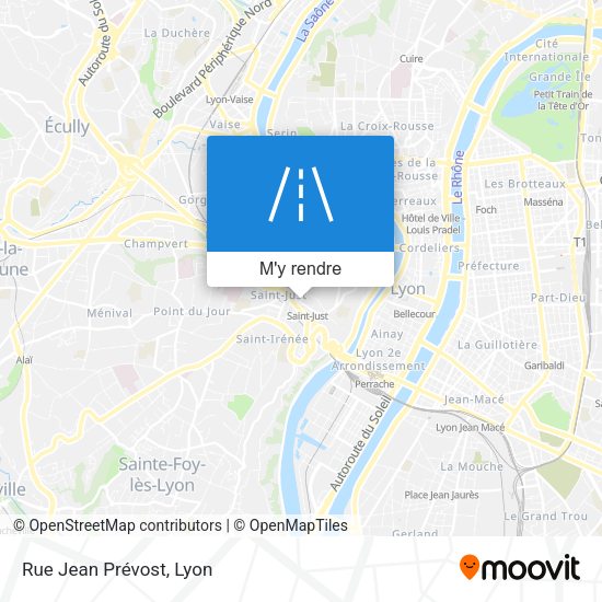 Rue Jean Prévost plan