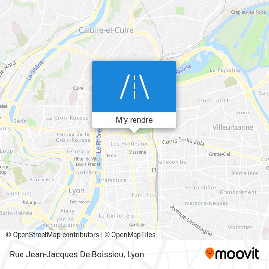 Rue Jean-Jacques De Boissieu plan
