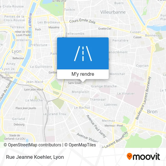 Rue Jeanne Koehler plan