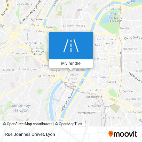 Rue Joannès Drevet plan